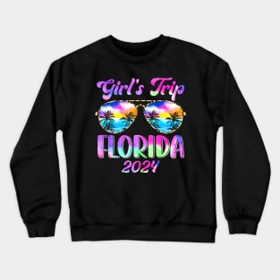 Girls Trip Florida 2024 Summer Beach Weekend Vacation Women Crewneck Sweatshirt